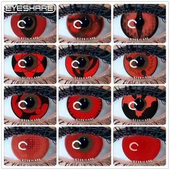 Eyeshare цветные контактные линзы для глаз 1 пара аниме косплей цветные линзы красные сумасшедшие линзы для Хэллоуина контактные линзы красота макияж