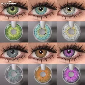 Eyeshare Цветные контактные линзы для глаз New York Pro Series 1 пара Украшения Косметика Макияж