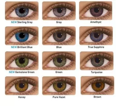 EYESHARE Трехцветные контактные линзы для макияжа больших глаз, мягкие цветные контактные линзы, 1 пара = 2 шт., цветные линзы для глаз