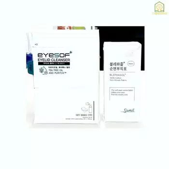 Eyesoap Plus Eyelid Cleaner Eyelid Cleanser Eyelid Cleanser + 1 нетканый материал из чистого хлопка