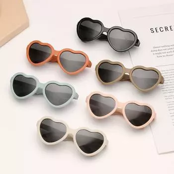 Eyewear Heart-Shaped for Toddler Girls & Boys Polarized Baby Sunglasses UV Protection with Adjustable Strap светло-коричневого
