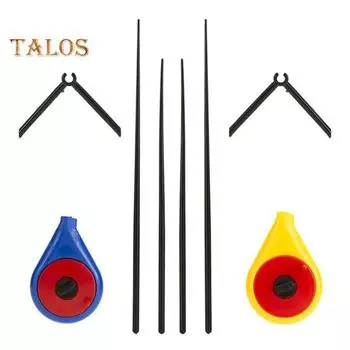 EZ зимние портативные легкие удочки для зимней рыбалки на открытом воздухе, инструмент для ловли рыбы с кронштейном жёлтый