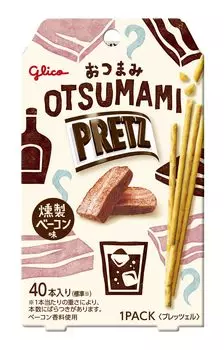 Ezaki Glico бекон 24 г x 28 шт. Закуска Закуска Крендель Закуска Набор закусок Пиво Хайбол Закуска Закуска Сладости Сладости [Закуска Крендель] (копченый вкус)