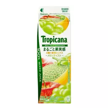 Ezaki Glico Tropicana со вкусом цельных фруктов и дыни 900 мл x 10 штук [Охлажденный] 100%