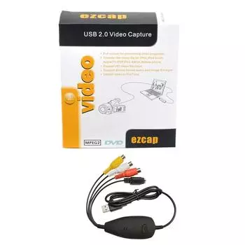 Ezcap172 USB Video Grabber Capture Converter Adapter VHS Video Recorder DVD Camcorder для 10