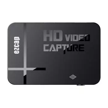ezcap288P Карта захвата HD-видео Аудио-видео конвертер AV-вход Микрофонный вход HD-выход Аудиовыход Разъем и чёрный