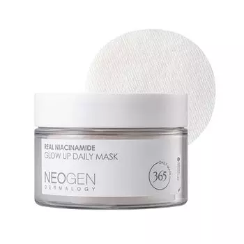 Ежедневная маска NEOGEN Niacinamide Glow Up, 180 мл, тонизирует поры, выравнивает тона кожи, устраняет тусклость [NEOGEN Official] (40 листов) /