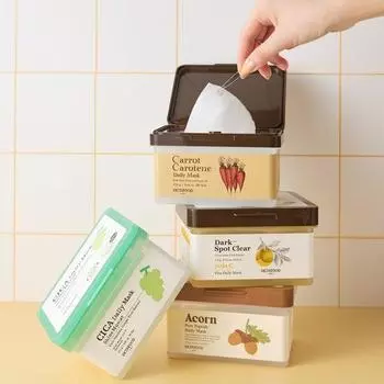 Ежедневная маска SKINFOOD 30 листов, выберите 1 из 4 типов [NEW/Soothing] Shine Muscat Daily Mask