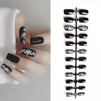 Ежедневная наклейка для ногтей во французском стиле, красочная красивая