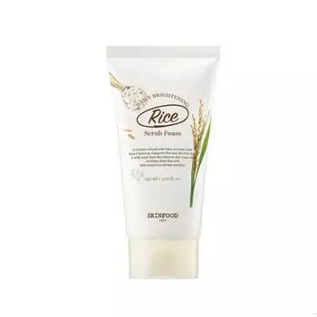Ежедневная осветляющая пенка для скраба Skin Food Rice 5.07 oz. (150 мл)