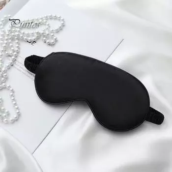 Ежедневная повязка на глаза Skin-touch с широким спектром применения для сна, мягкая и шелковистая повязка для сна, аксессуары для спальни чёрный