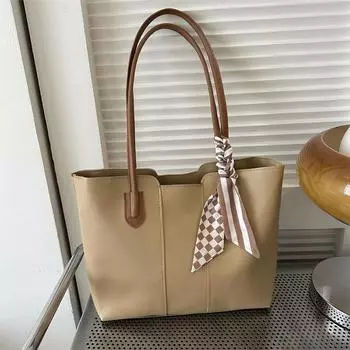 Ежедневная сумка для поездок на работу, вместительная женская осенняя простая универсальная сумка-тоут, нишевая модная сумка через плечо розовый