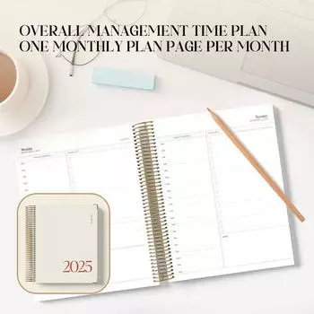 Ежедневник-блокнот 2025 года, ежедневник, запись жизни, ежедневник, пункты списка дел One Size