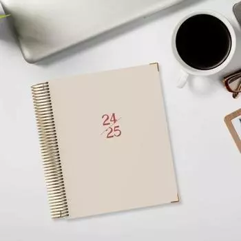Ежедневник на 24-25 лет, блокнот, академический календарь, книга встреч, планировщик дел, премиум-бумага, подробный журнал расписания