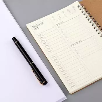 Ежедневник-планировщик для повестки дня на 2021–2022 годы с более плотной бумагой премиум-класса формата А5, гибкими вкладками времени обложки Planner прозрачный