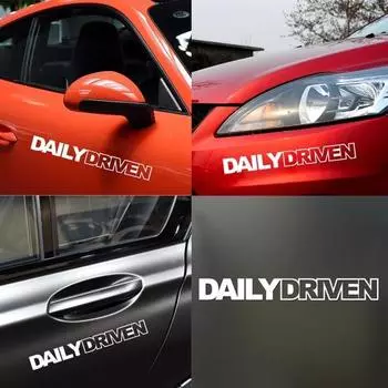 Ежедневно управляемые буквы грузовик стиль кузова автомобиля наклейка светоотражающая наклейка украшение белый