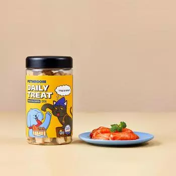 Ежедневное угощение (Лосось) 80 г замороженного лакомства для собак и кошек 1P