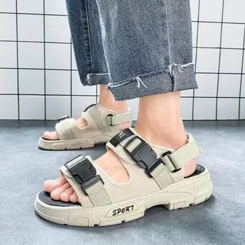 Ежедневные мужские сандалии для пляжа, дышащие, нескользящие, мужская обувь, новое поступление, японская роскошь, лето, низкая цена, высокое качество, 39 купить V 39