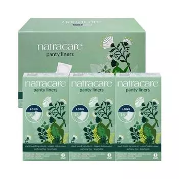 Ежедневные прокладки Natracare 3 упаковки, 2 вида, выберите 1 (длинные 16 шт. * 3 упаковки / изогнутые 30 шт. * 3 упаковки),Корейские женские товары Natracare Panty Liner Long 16