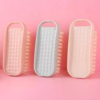 Ежедневные товары Щетка для обуви Пластиковая мягкая щетка для стирки волос Бытовая щетка для чистки Цветная щетка для обуви 12.5*5.5*5.5cm