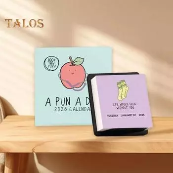 Ежедневный каламбурный настольный календарь 2025 Punny Calendar с отрывными страницами настольный ежедневный каламбурный планировщик календарь для школы, домашнего офиса Sets