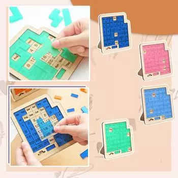 Ежедневный календарь-головоломка - деревянные головоломки для детей и взрослых - головоломка, бросающая вызов 365+ дате, головоломка-календарь для мозга One Size синий