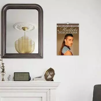 Ежедневный календарь на 2024 год, максимальная производительность, подвесной декоративный классический современный календарь с величайшими в мире кефалями, подарок кофейный