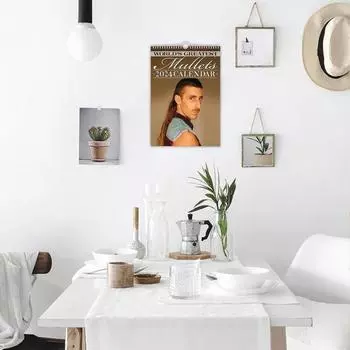 Ежедневный календарь на 2024 год, максимальная производительность, подвесной декоративный классический современный календарь с величайшими в мире кефалями, подарок кофейный