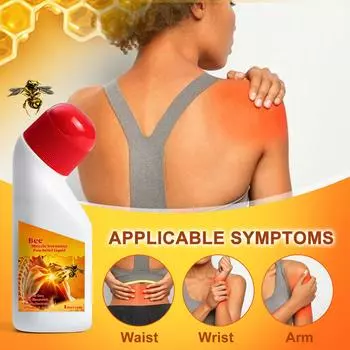 Ежедневный уход за суставной жидкостью Bee Fluid Care успокаивает шею, талию, тыльную сторону кисти, ступни и ноги One Size красный