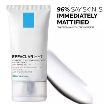 Ежедневный увлажняющий крем для жирной кожи. Уменьшает видимость пор. Матирующий увлажняющий крем без содержания масел. Разглаживает текстуру кожи. One Size белый