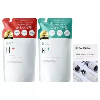 Ежедневный восстанавливающий шампунь для кожи головы Лечение старения Уход за поврежденными волосами DRH+ (350мл) & (350г) [Восстановление гематина] (Набор пополнения)