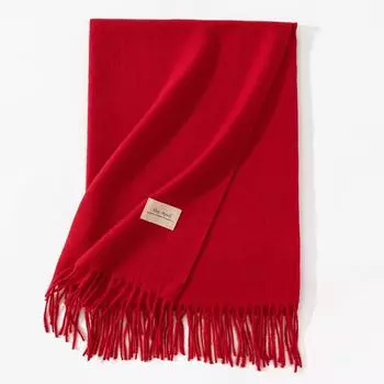 Ежегодное собрание компании Red Scarf And Shawl, торжественное открытие, встреча одноклассников, вышитый логотип на китайском красном шарфе 35*195cm