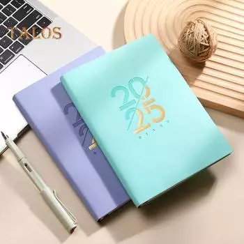 Ежемесячный планировщик, записная книжка, повестка дня, спиральный дизайн, вид на месяц, плотная бумага, дневник без кровотечения, блокнот, напоминание, планировщик фиолетовый