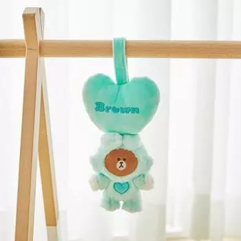 [Ежемесячный подарок] Кукла Line Friends Rabbit Brown Infant Melody Mobile 1P
