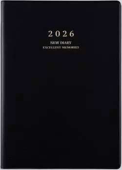 Еженедельник Takahashi 2026 A5 Новый 85 Январь, Черный, Нет. (Начинается в 2026 году)