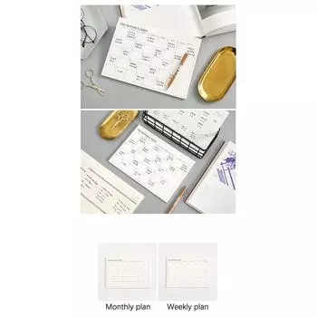 Еженедельный планировщик, ежемесячная недатированная повестка дня, блокнот формата А5, расписание, планировщик занятий, канцелярские принадлежности для офиса и школы