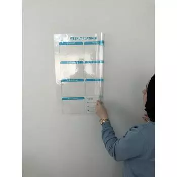 Еженедельный планировщик Еженедельный планировщик Календарь Доска для письма Умная бумажная доска + ручка 72x60 см