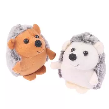 Ежик плюшевая игрушка мультфильм животное кулон кукла брелок автомобиль сумка брелок декор коричневый