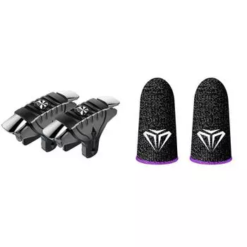 F01 1 пара PUBG для мобильных устройств, триггер, геймпад, контроллер, шутер (черный)