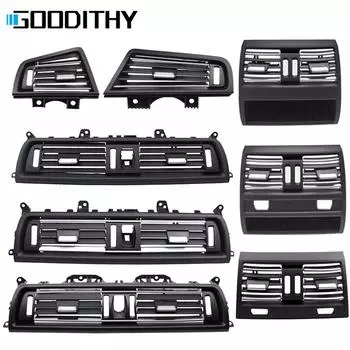 F10 F11 F18 Хромированная левая и правая крышка кондиционера, средняя задняя вентиляционная решетка переменного тока, выходная панель для BMW 5 серии 520i 523i LHD Left