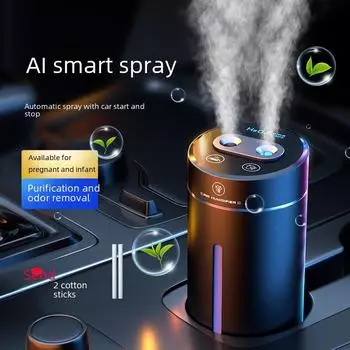 F10 Smart Dual-Nozzle Car & Home беспроводной увлажнитель воздуха с ароматерапией и поверхностным атмосферным освещением Water-soluble essential oil