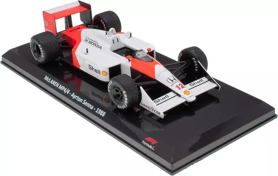 F1 Ayrton Senna Mini Car McLaren Honda World Champion 1988 Blister Pack Product 1/24 MP4/4 [Товар]