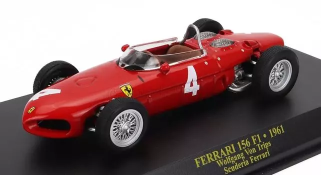 F1 Ferrari 156 Mini Car Wolfgang von Trips Shark Nose 1/43 1961#4 [Предмет] красный