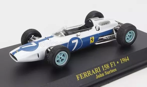 F1 Ferrari 158 Mini Car John Surtees Джон Сёртис 1/43 1964#7 [Предмет] синий