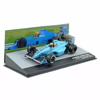 F1 Leyton House March Judd 881 Mini Car Italian GP 1988 Завершенный продукт 1/43 [Предмет] светло-синий