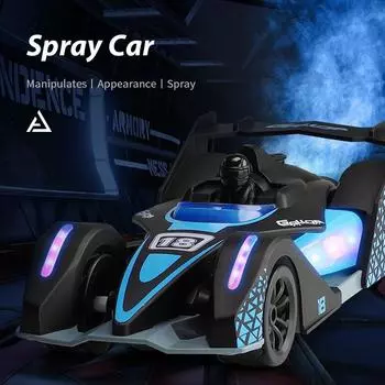 F1 Spray Drift Racing Lights Высокоскоростная музыкальная машина с дистанционным управлением Детская электрическая игрушечная машина жёлтый