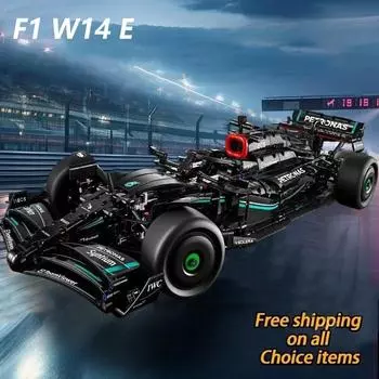 F1 Технический 42171 1:8 1642 шт. W14 E Performance Building Blocks Super Race Car Assembly Model Vehicle Toys Bricks для мальчиков Подарки Technical F1