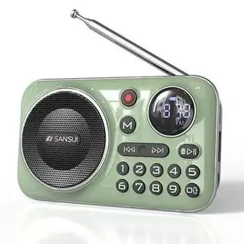 F21 Bluetooth-колонки, мини-беспроводная портативная FM-радио для пожилых людей, многофункциональная уличная TF-карта/USB-музыкальный Walkman чёрный