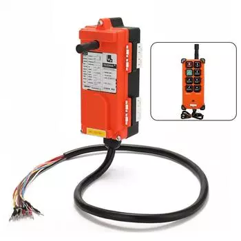 F21-E1B Промышленный беспроводной крановый радиоуправляемый контроллер подъемника AC380V
