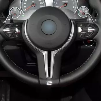 F22 F30 F31 F32 F33 F36 F10 F06 F12 F13 F15 F16 Для M-Sport ABS Gloss Color/Alcantara Interior Cover Rope Wheel Отделка красный